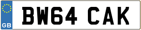 Truck License Plate